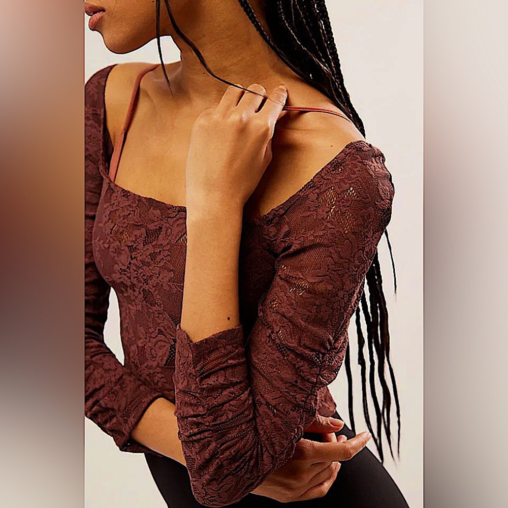 Free People In Rotation Lace Layering Top NWOT